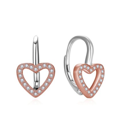 Stříbrné náušnice ROSEGOLD