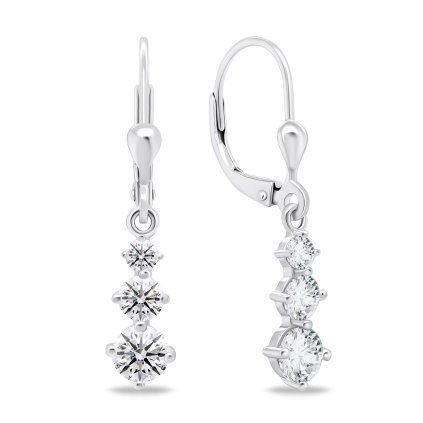 stribrne nausnice se zirkony