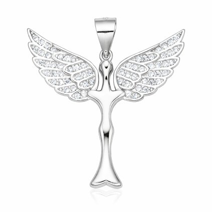 Stříbrný přívěsek Anděl ochranitel