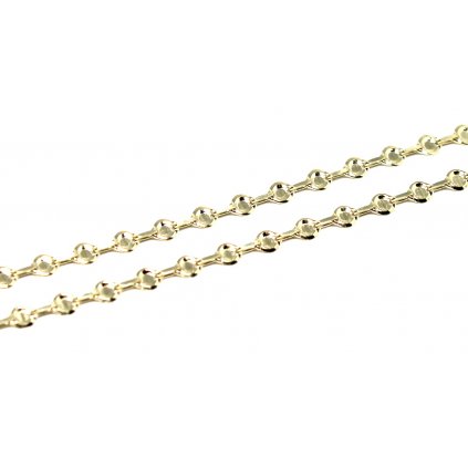 Zlatý řetízek s plnými očky 42, 45 cm