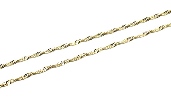 Zlatý řetízek točený Lambáda 40-42-45-50-55cm Délka řetízku: 50cm(váha 2,80g)