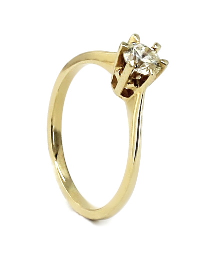 Zásnubní diamantový prsten 0,47ct Velikost a váha prstenu: 56