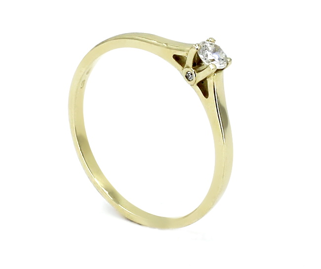 Zásnubní diamantový prsten 0,17ct Velikost a váha prstenu: 58