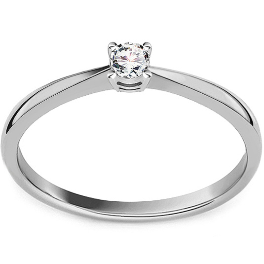 Zásnubní diamantový prsten 0,07ct Velikost a váha prstenu: 55