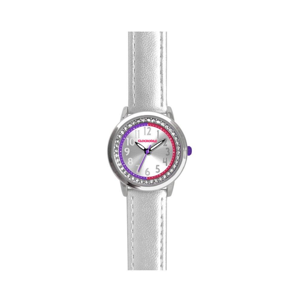 Stříbrné dětské dívčí hodinky Clockodile Sparkle CWG5074
