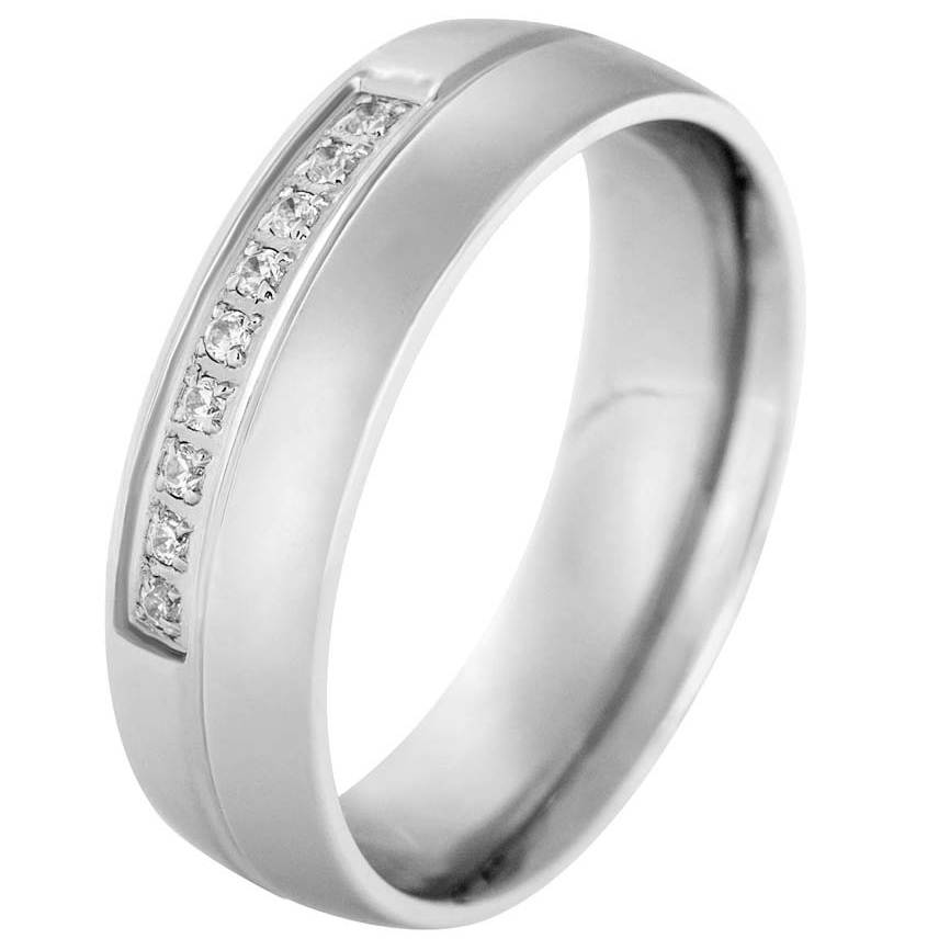 Ocelový snubní prsten 240292_A