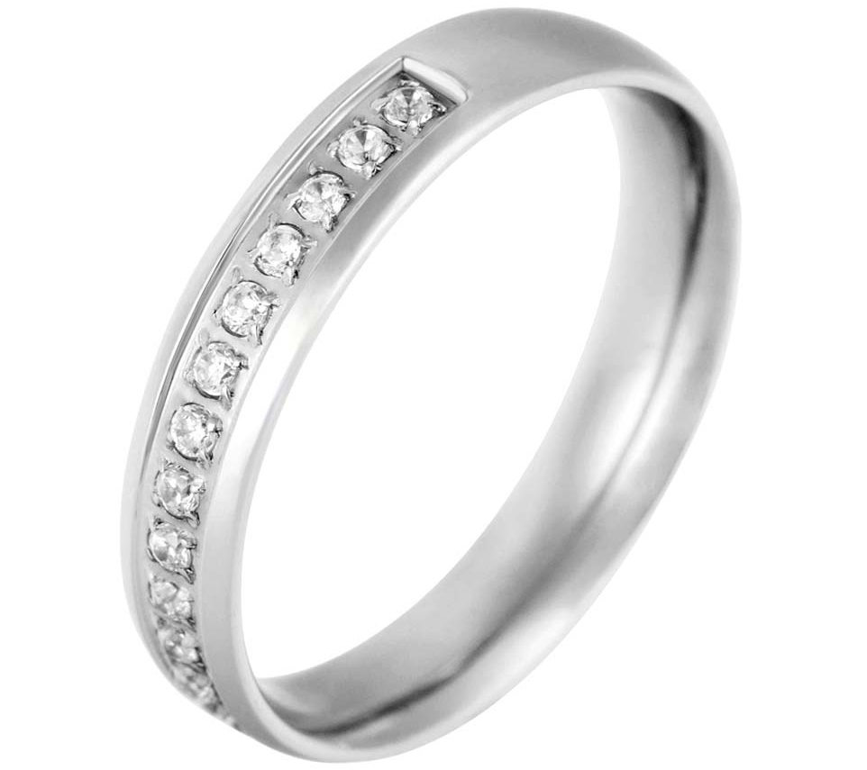 Ocelový snubní prsten 236928