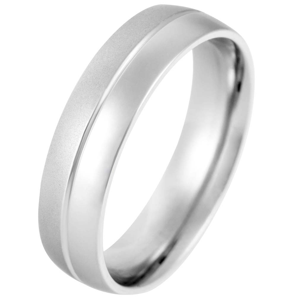 Ocelový snubní prsten 240291