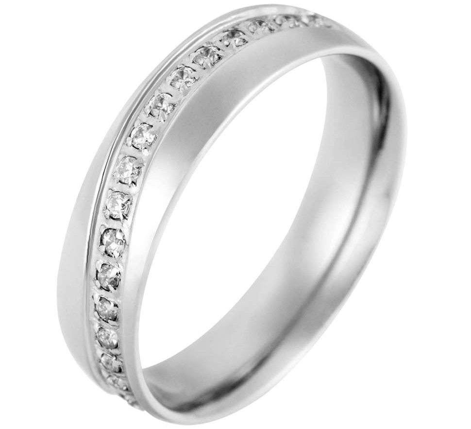 Ocelový snubní prsten 236926