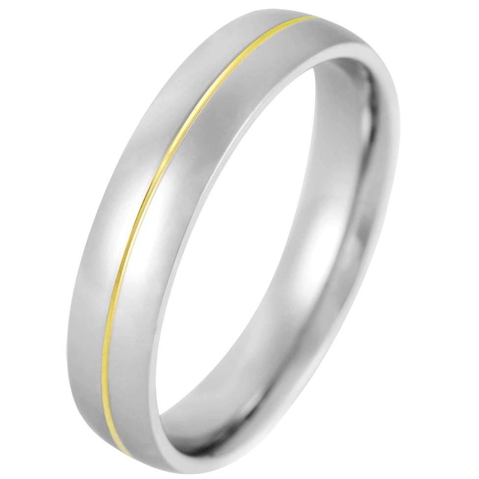 Ocelový snubní prsten 240299