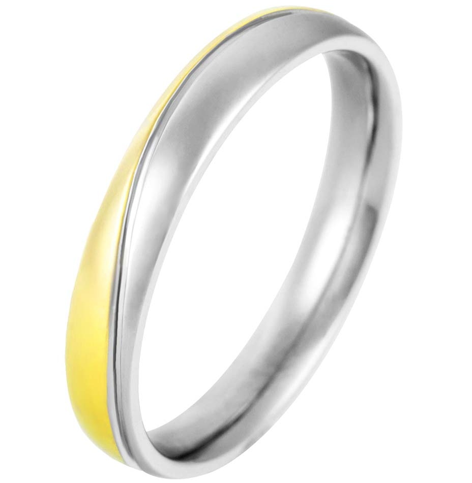 Ocelový snubní prsten 236390