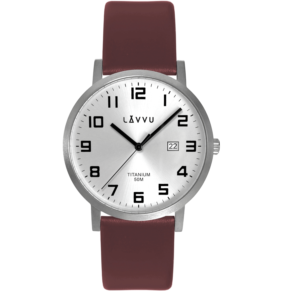 Titanové hodinky LAVVU TITANIUM LYNGDAL Silver LWM0210