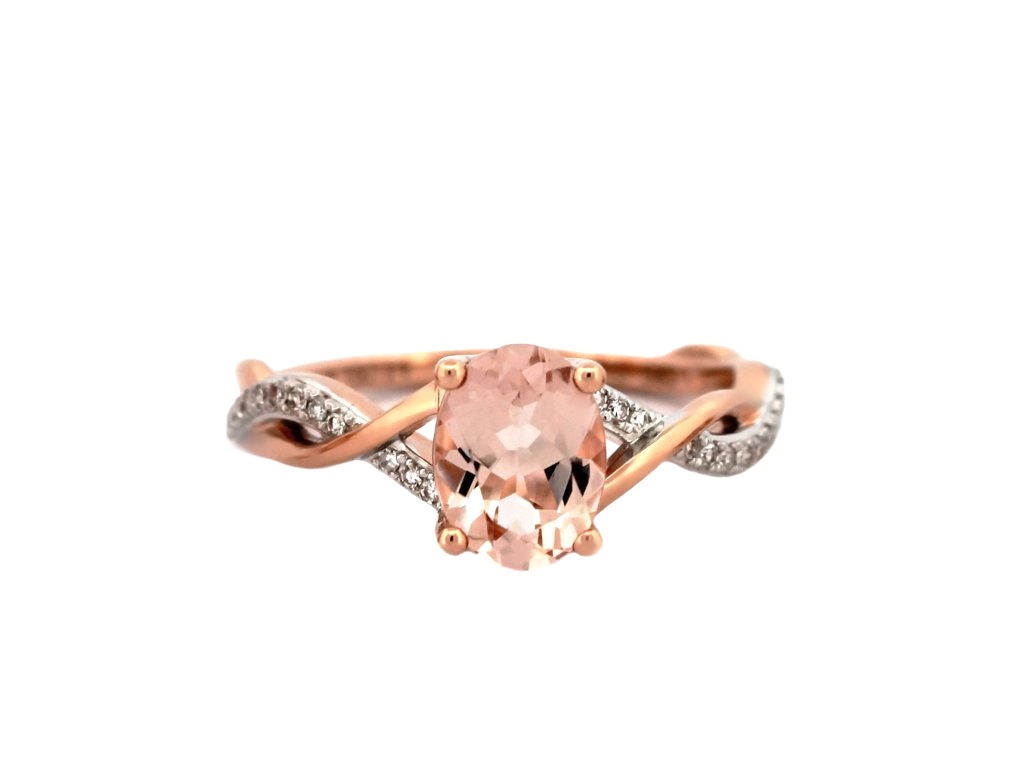 Diamantový prsten Rose gold Velikost a váha prstenu: 54