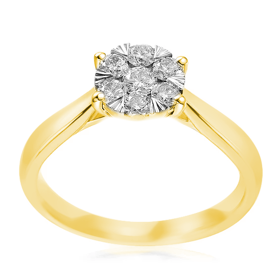 Diamantový prsten 0,27ct Velikost a váha prstenu: 55