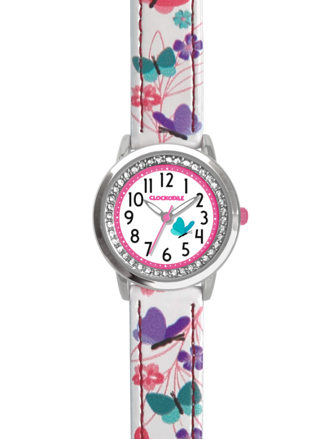 Dívčí dětské hodinky CLOCKDILE motýl CWG5150