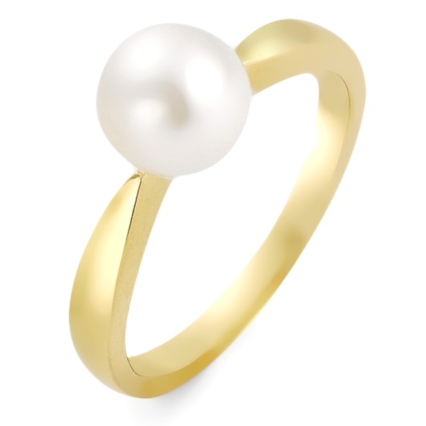 Zlatý prsten se sladkovodní perlou 8-8,5mm