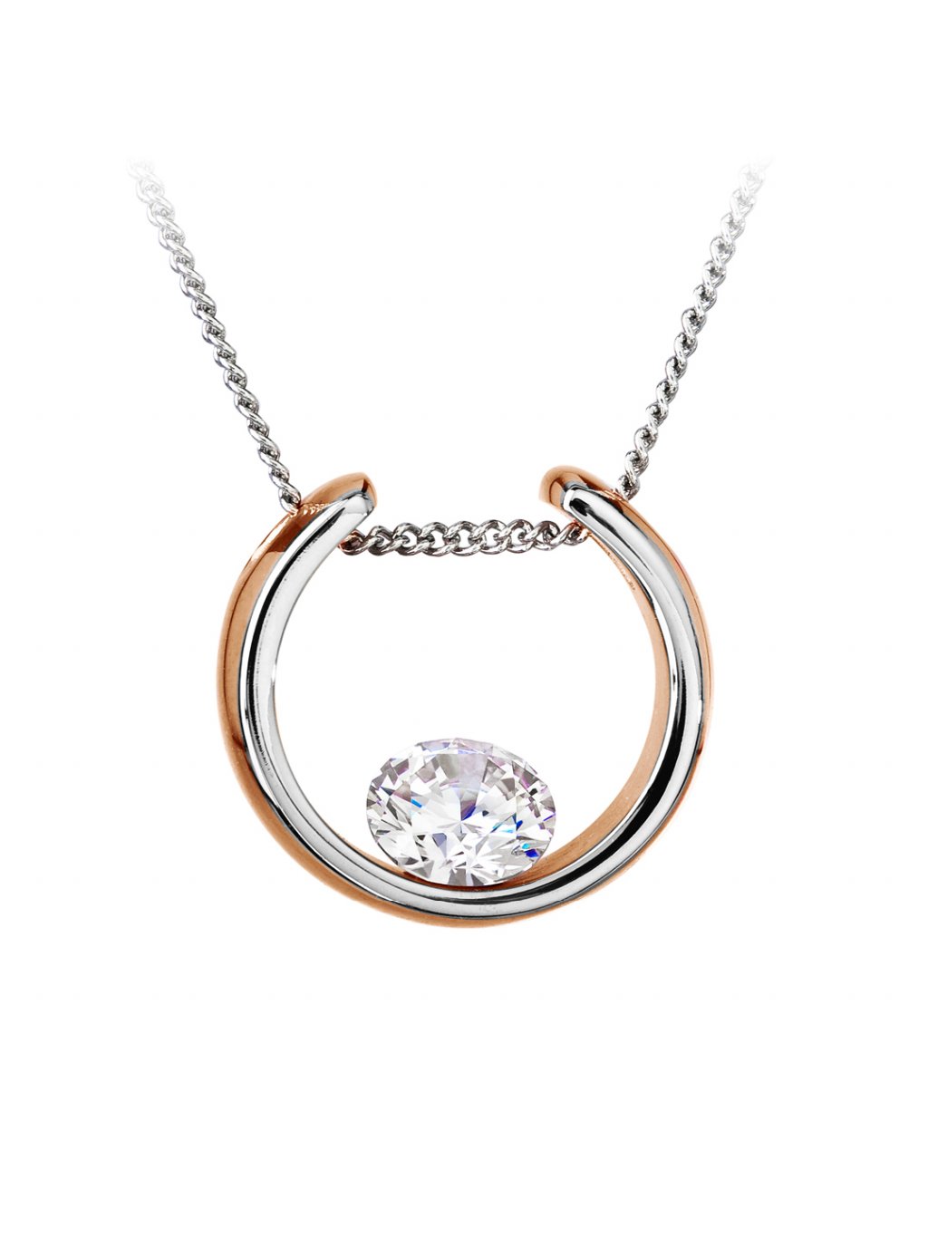 Ocelový náhrdelník Preciosa Glamorous 7126P00
