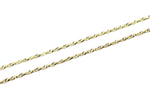 Zlatý řetízek točený Lambáda 36-55cm Délka řetízku: 55cm(váha 1,25g)