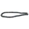 Perlový náhrdelník černé kultivované perly 40cm 9-9,5mm
