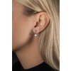 Stříbrné náušnice se zirkonem 8mm