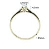 Zásnubní diamantový prsten 0,17ct