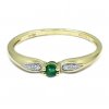 Zlatý prsten se smaragdem 4130