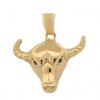 Zlatý přívěsek hlava BÝK