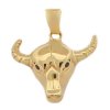 Zlatý přívěsek hlava BÝK
