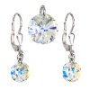 Sada šperků s krystaly Swarovski  AB efekt kulaté 39090.2