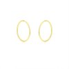Zlaté náušnice kruhy hladké tenké