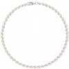 Náhrdelník sladkovodní říční perly bílá