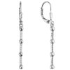 Stříbrné náušnice visací dlouhé se zirkony
