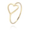 Zlatý prsten srdce jemné