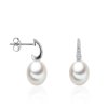 Stříbrné náušnice se sladkovodní perlou na puzetu