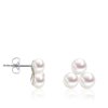 Stříbrné náušnice na puzetu 3 perly