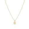Zlatý náhrdelník kapka pohyblivá