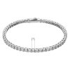 Stříbrný tenisový náramek s Moissanity 5,3ct
