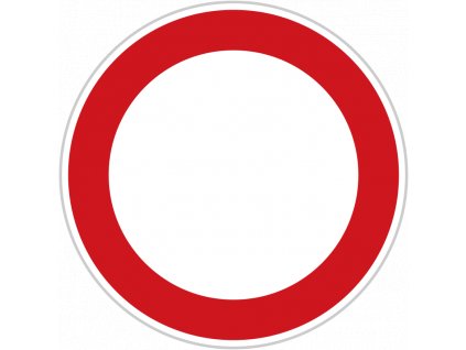 Dopravní značka B1-Zákaz vjezdu všech vozidel (v obou směrech)