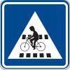 Dopravní značka IP7 - Přejezd pro cyklisty