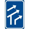 Dopravní značka IP17 - Uspořádání jízdních pruhů