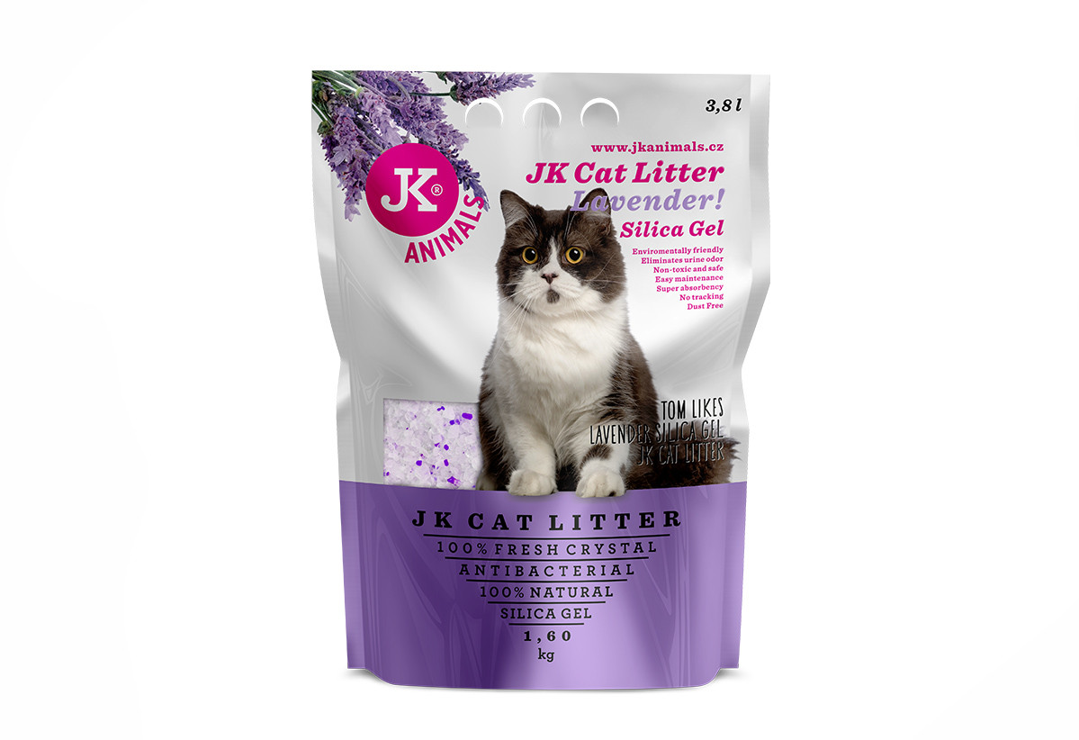 Litter Silica gel - lavender, kočkolit 1,6 kg/3,8 l