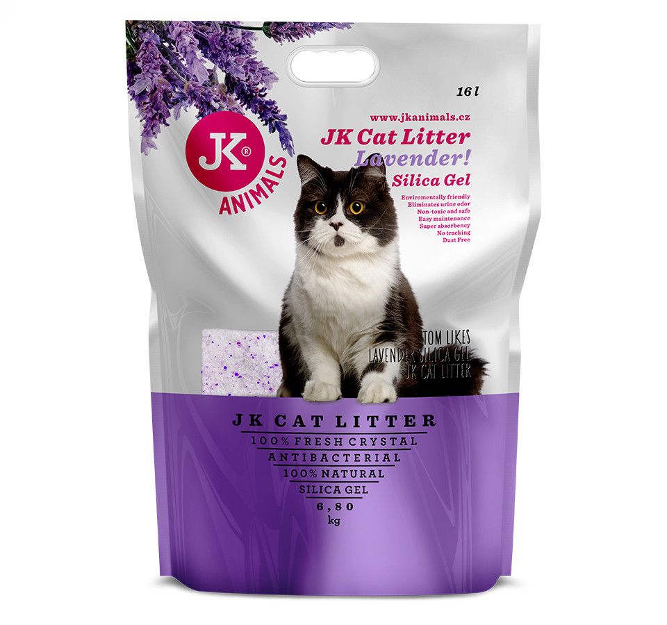 Litter Silica gel - lavender, kočkolit 6,8 kg/16 l