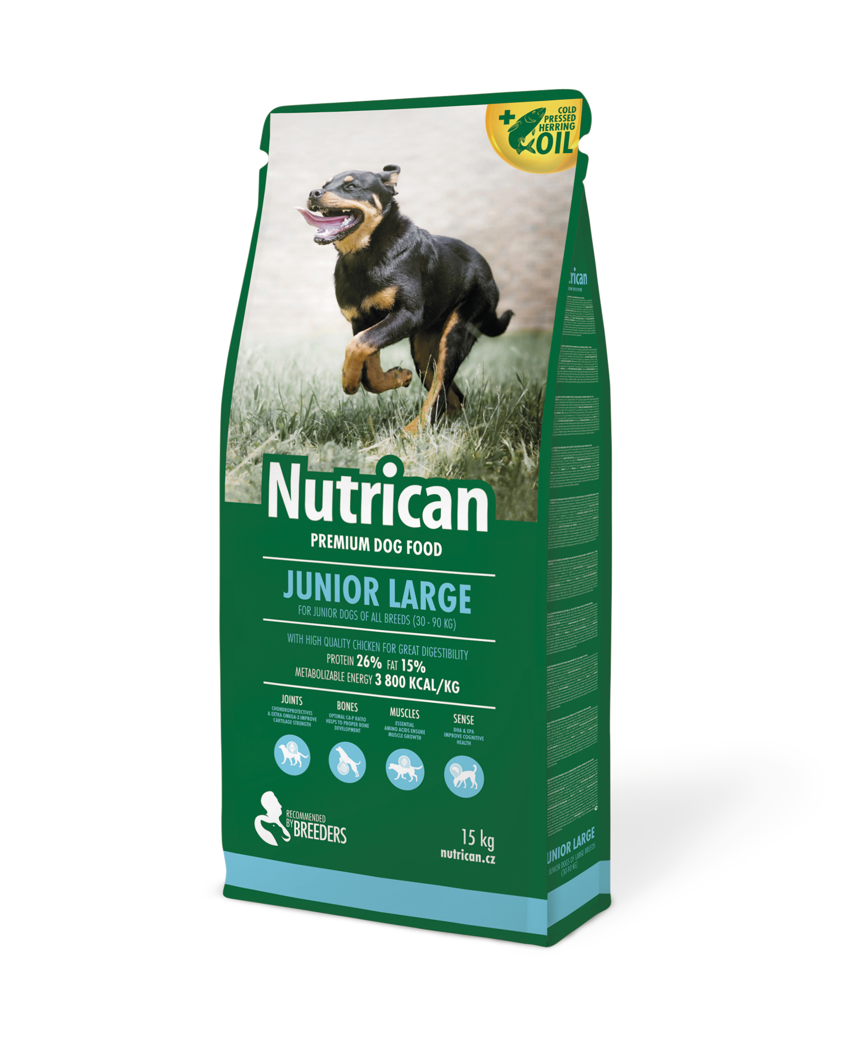 NutriCan JUNIOR Large 15 kg cena při odběru: 1 pytle, Kilogramy: 15