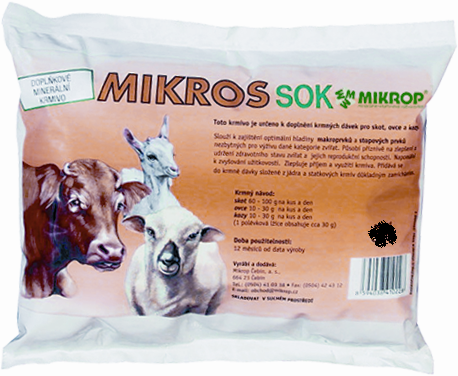 Mikrop/Mikros SOK pro skot, ovce a kozy 1 kg