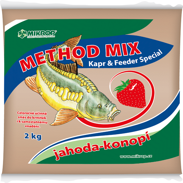 Mikrop Method mix 2 kg - JAHODA, KONOPÍ