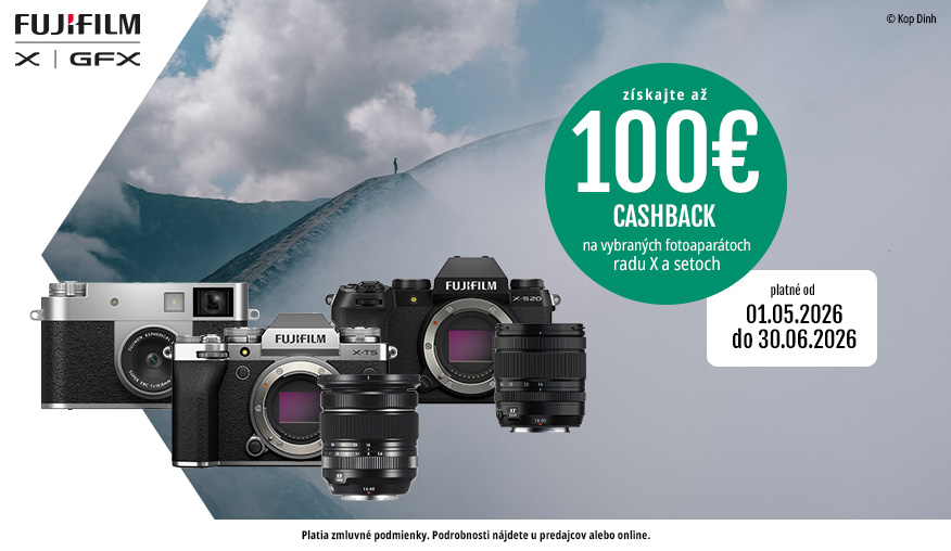 Letná akcia Fujifilm X – cashback na fotoaparáty a objektívy