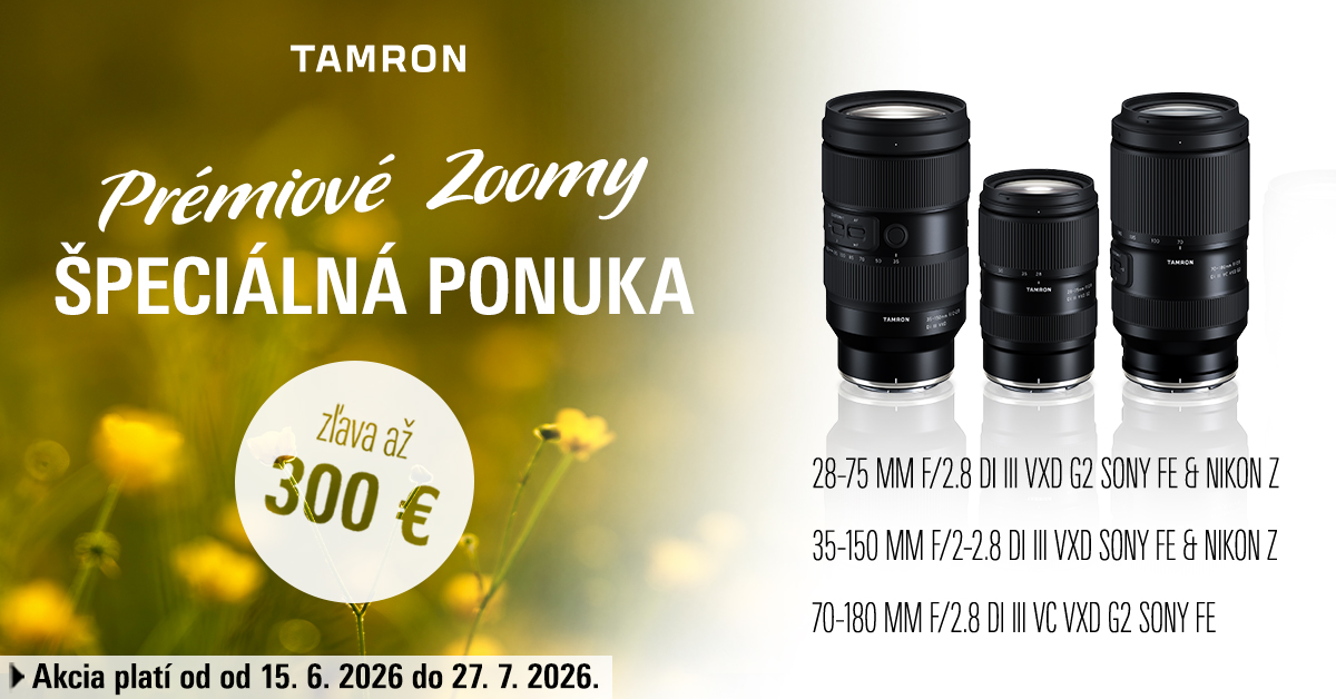TAMRON - NOVÁ ZĽAVOVÁ AKCIA 2026