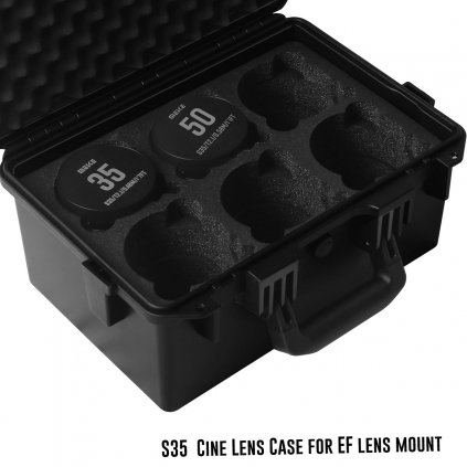 Super 35 Cine Lens Hard Case for EF/PL Mount 7 Lenses Case Meike