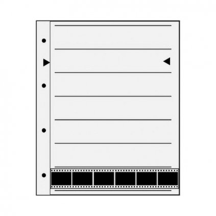 List 7x6 polí na film 35mm - pergamin (100 listů)