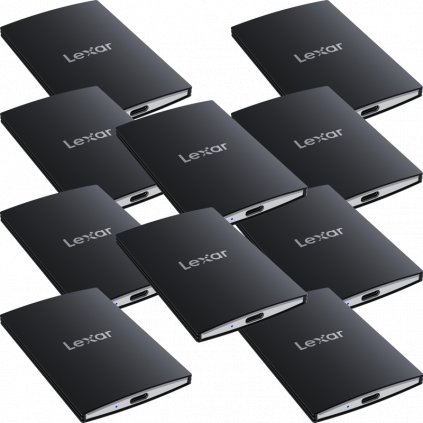 Lexar SSD SL500 / USB3.2 Gen2x2 up to R2000/W1800 // 10-pack w./ 6X 1TB + 4X 2TB